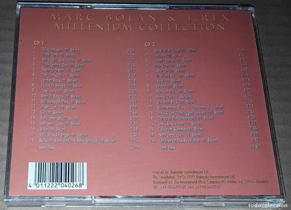 CDs de m&uacute;sica: 2 CD - MARC BOLAN & T REX - MILLENIUM COLLECTION - T. REX / MARC BOLAN - Foto 2