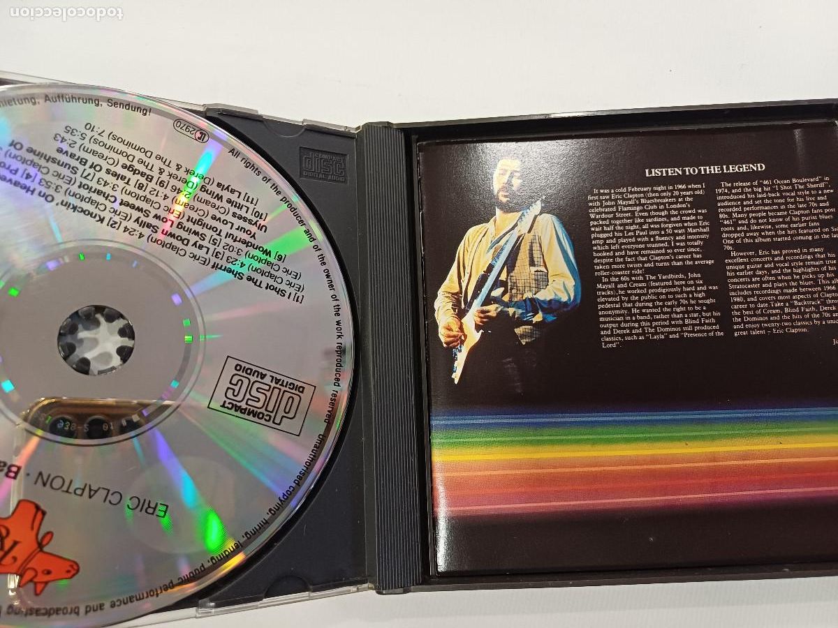 CDs de m&uacute;sica: ERIC CLAPTON/BACKTRAKIN/CD DOBLE. - Foto 2