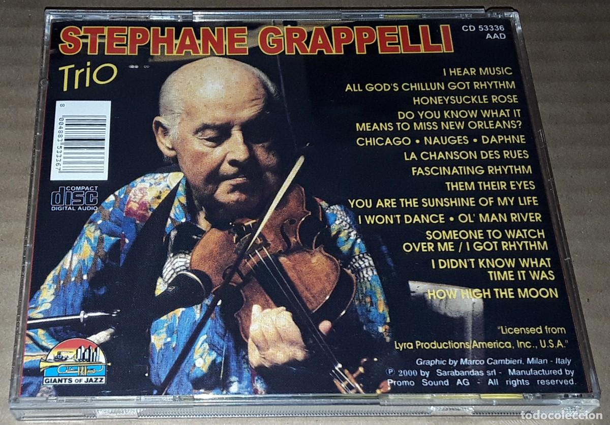 CDs de m&uacute;sica: CD - ST&Eacute;PHANE GRAPPELLI - TRIO - ST&Eacute;PHANE GRAPPELLI TRIO - Foto 2