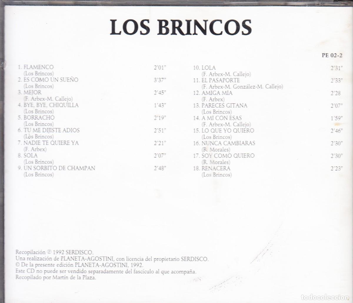 CDs de m&uacute;sica: LOS BRINCOS. GRANDES EXITOS. CD. - Foto 2