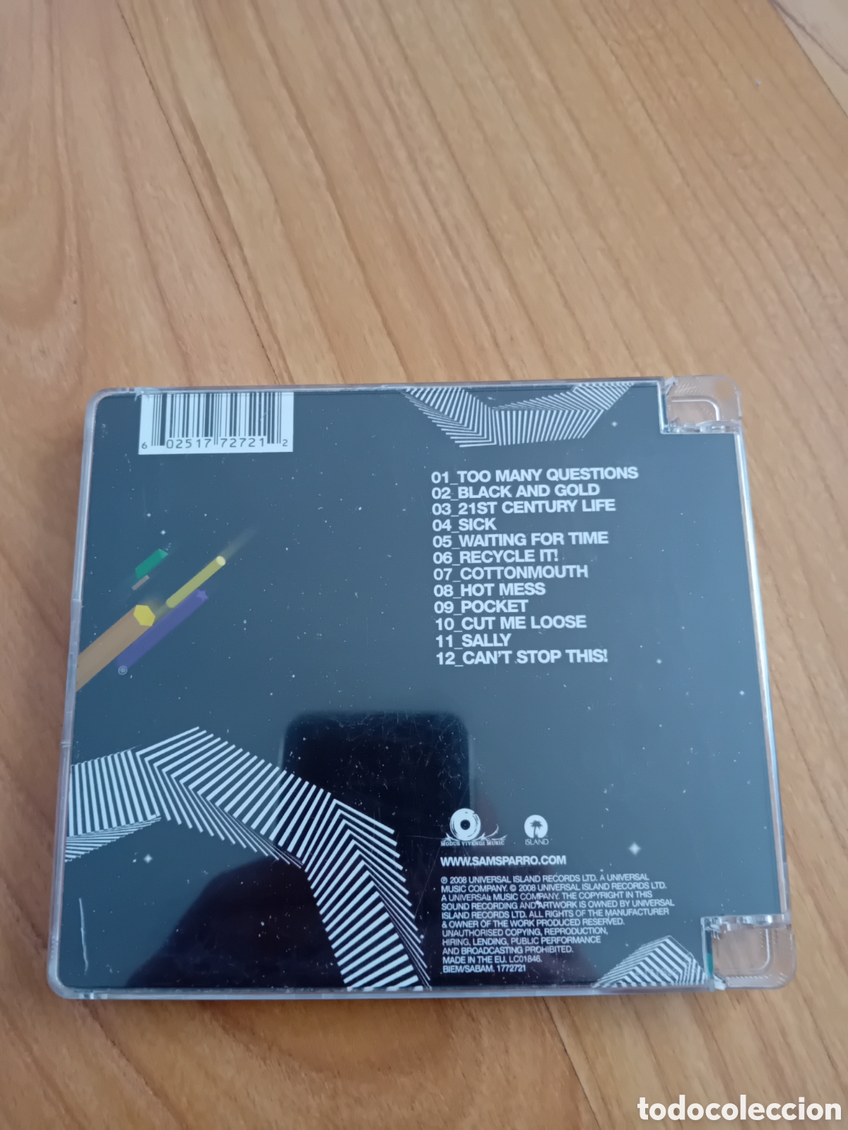 CDs de m&uacute;sica: SAM SPARRO. BLACK AND GOLD - Foto 2
