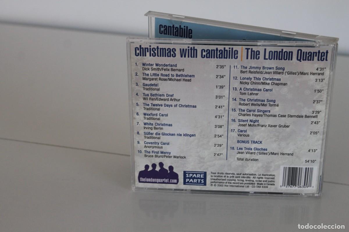 CDs de m&uacute;sica: CANTABILE QUARTET CHRISTMAS WITH CANTABILE CD - Foto 4