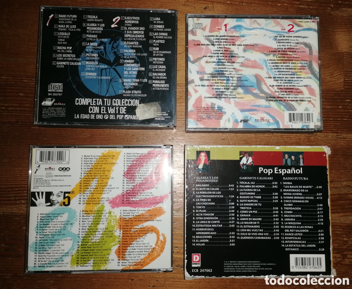 CDs de m&uacute;sica: Lote LA EDAD DE ORO DEL POP ESPA&Ntilde;OL + POP ESPA&Ntilde;OL - Foto 2