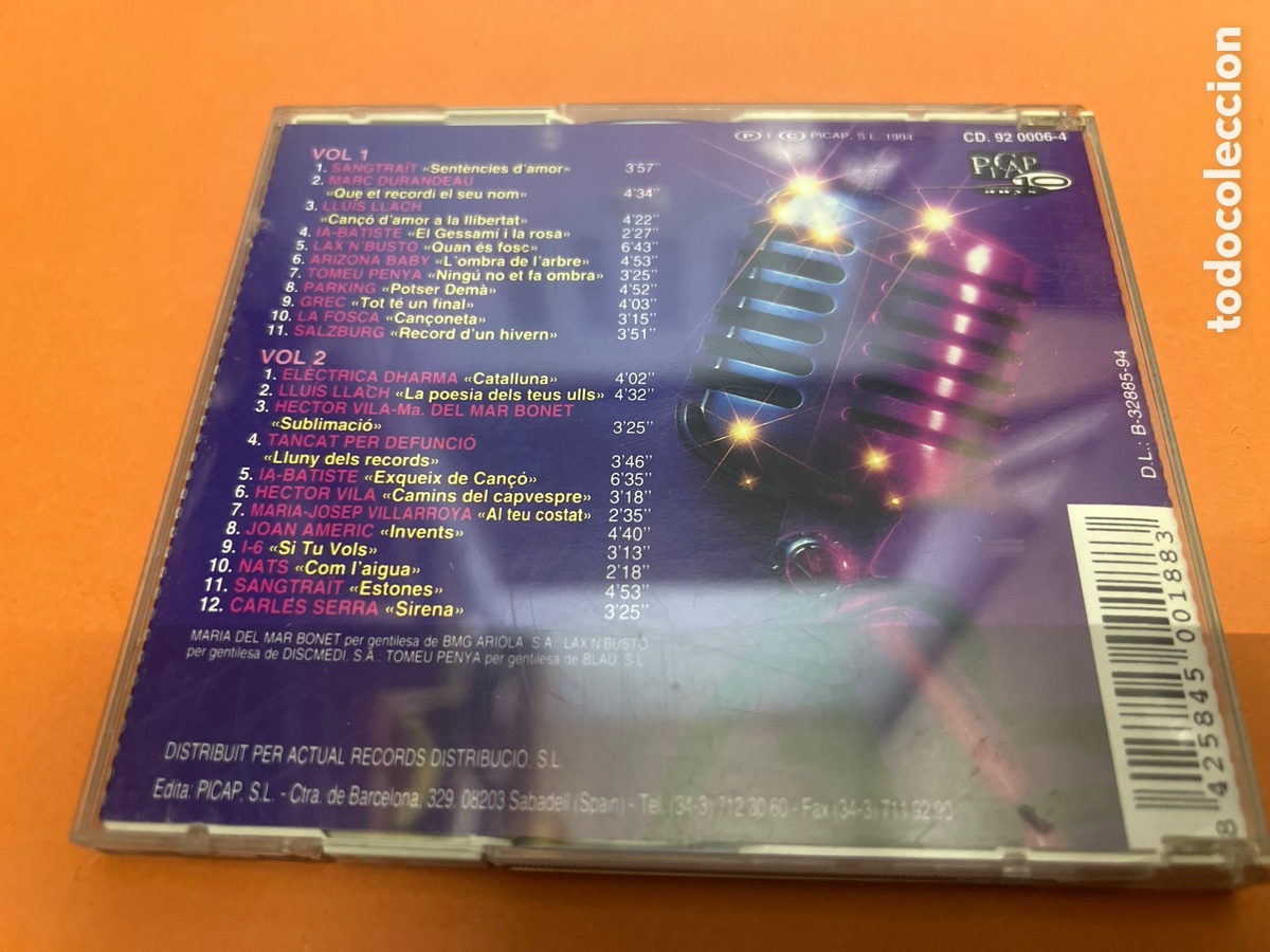 CDs de m&uacute;sica: T2/H3/10. DISCO CD. Tot Balades. COMPACT DISC. - Foto 2