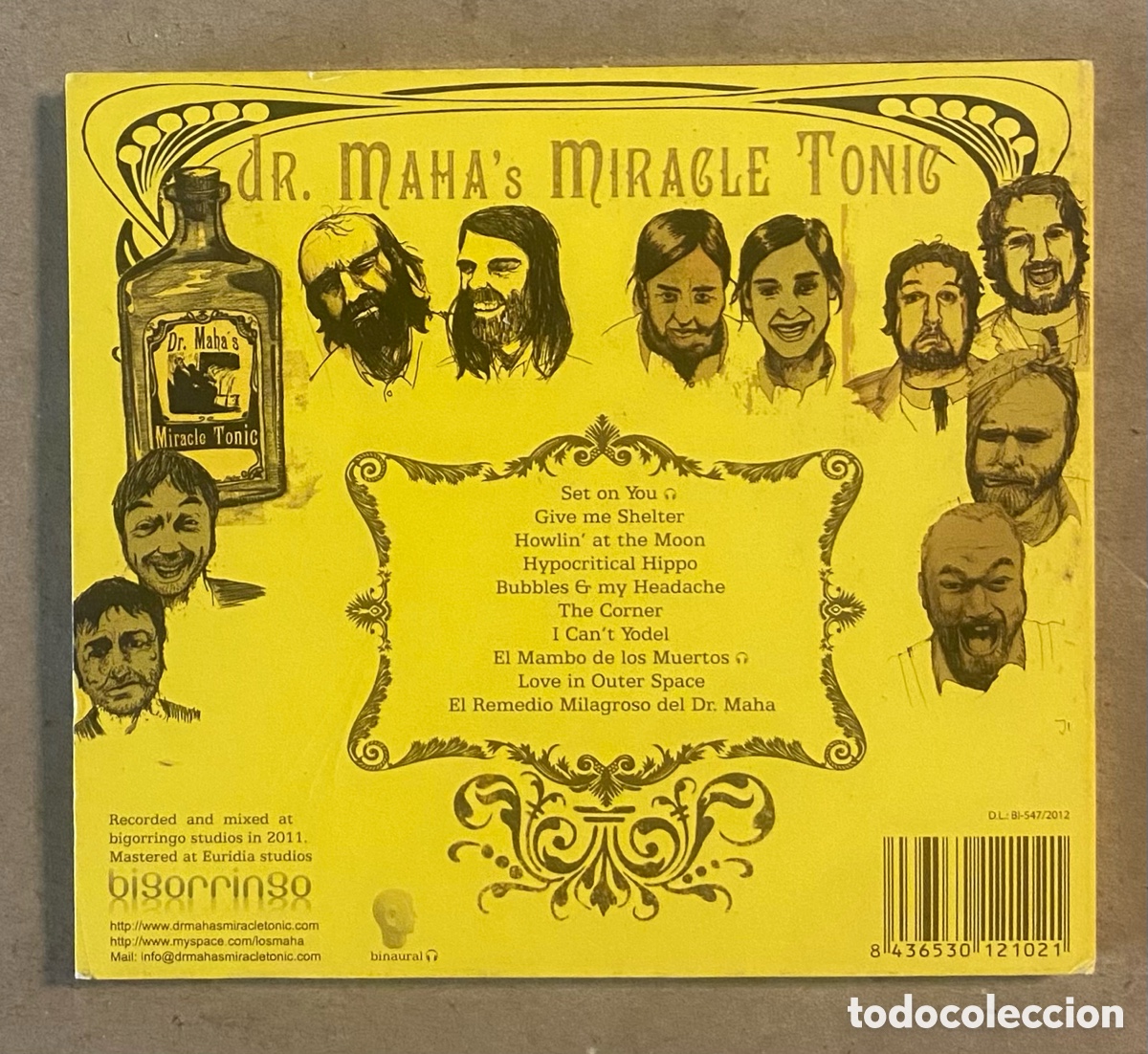 CDs de m&uacute;sica: CD DIGIPACK. DR. MAHA&rsquo;S MIRACLE TONIC (BIGORRINGO 2012). - Foto 3