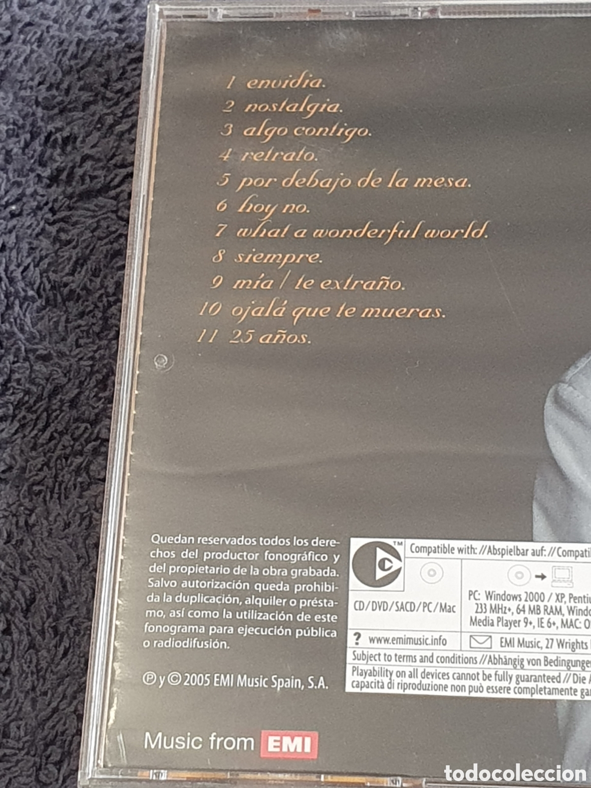 CDs de m&uacute;sica: CD37. Bert&iacute;n Osborne - Algo Contigo 2005. - Foto 5