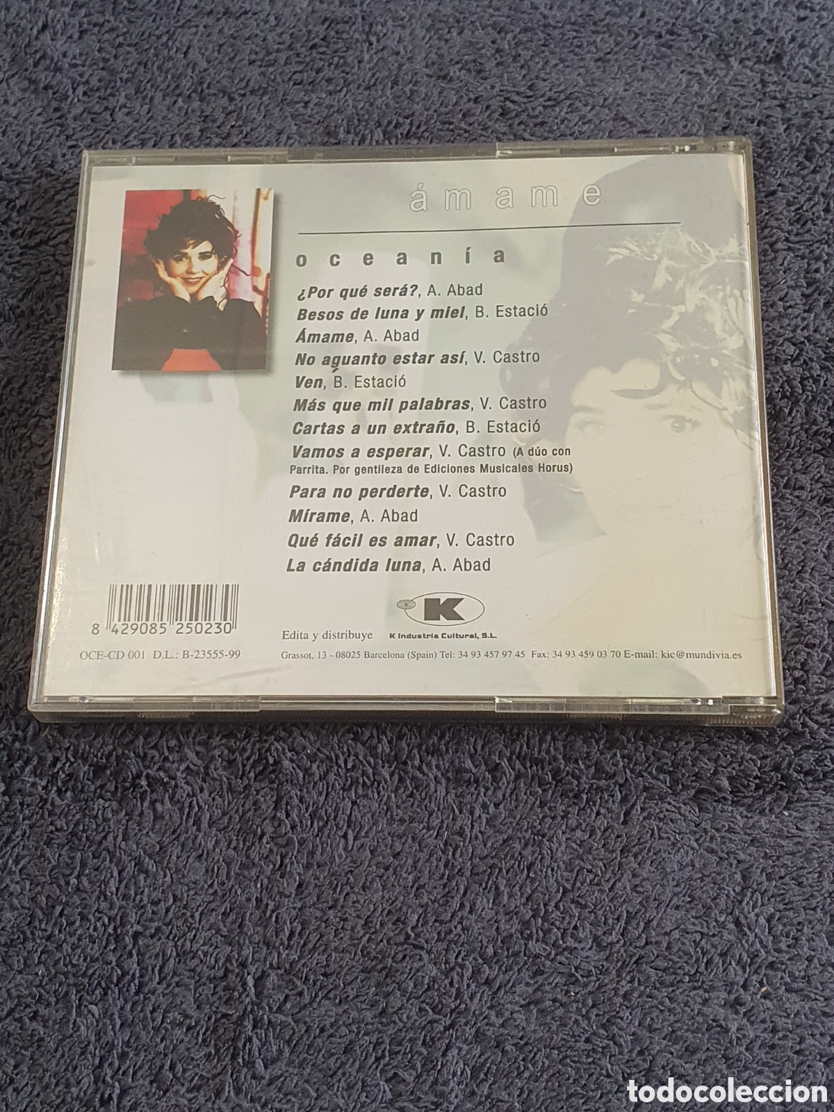CDs de m&uacute;sica: CD37. Ocean&iacute;a - &Aacute;mame, 2000. - Foto 4