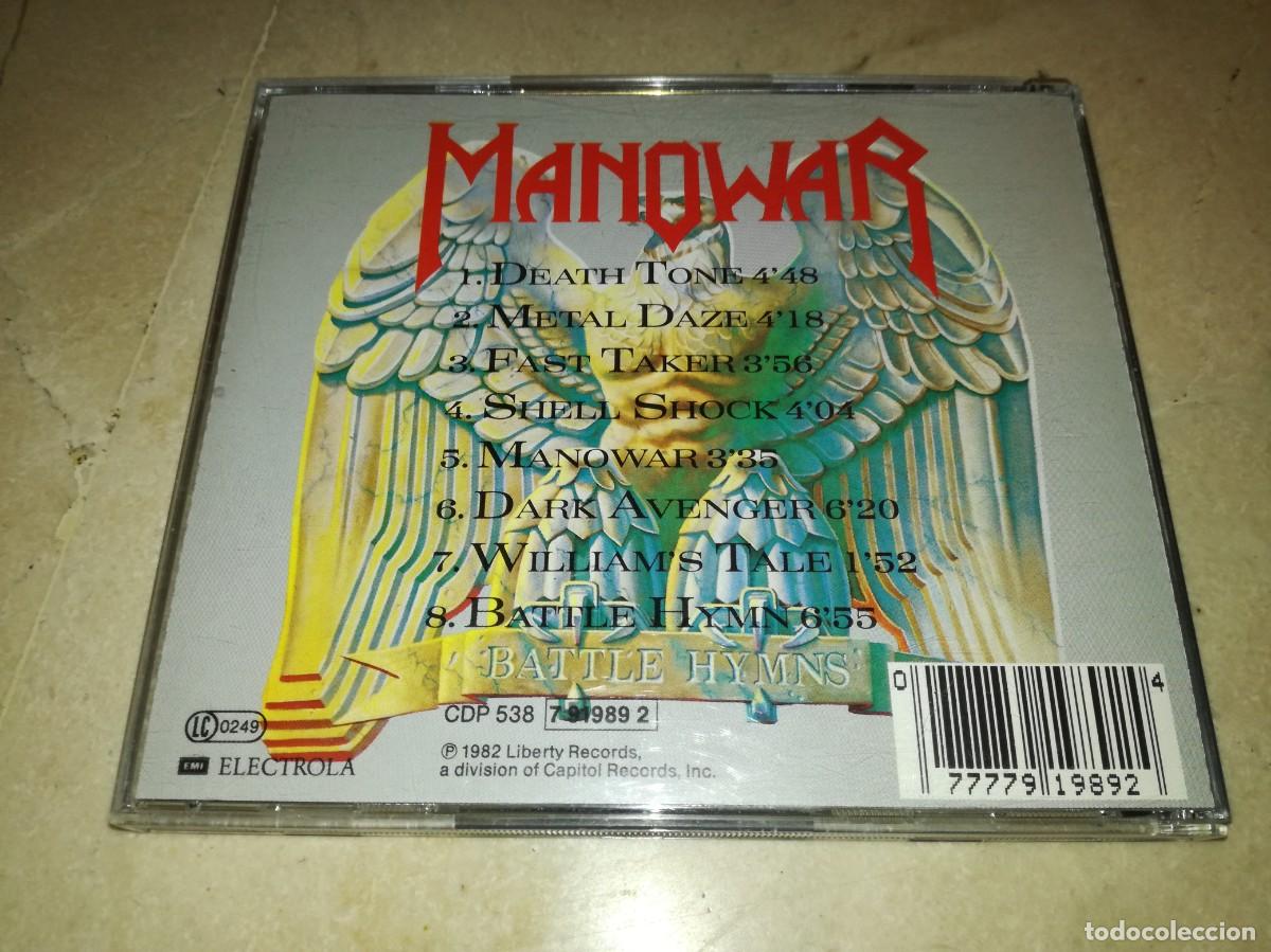 CDs de m&uacute;sica: MANOWAR-BATTLE HYMNS-SU PRIMER DISCO-CD - Foto 2