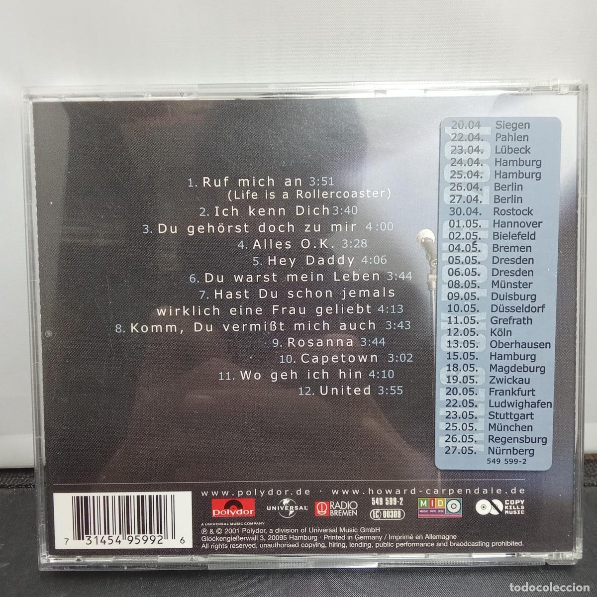 CDs de m&uacute;sica: HOWARD CARPENDALE, ALLES OK. CD - Foto 2