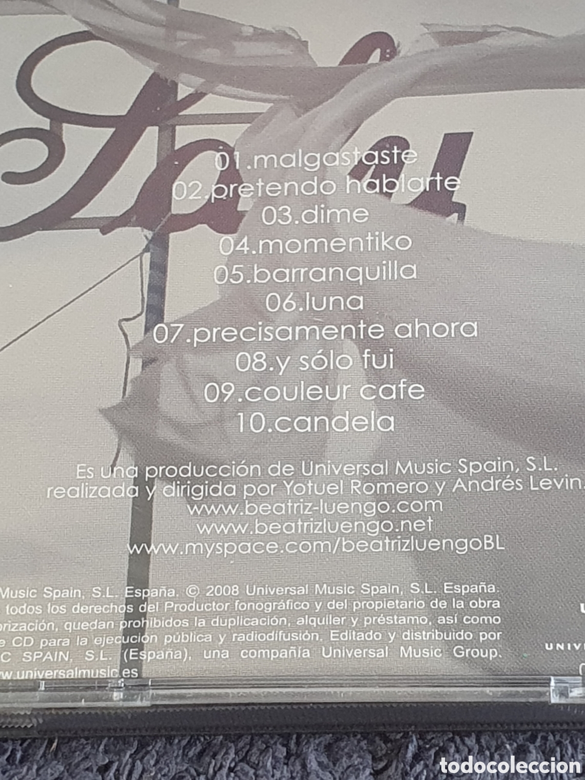 CDs de m&uacute;sica: CD37. Beatriz Luengo - Carrousel 2008. - Foto 5