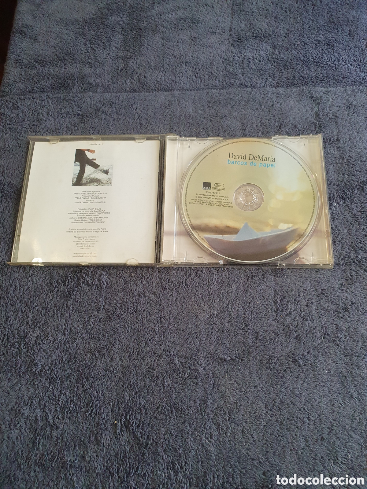 CDs de m&uacute;sica: CD37. David De Mar&iacute;a - Barcos De Papel 2004. - Foto 2