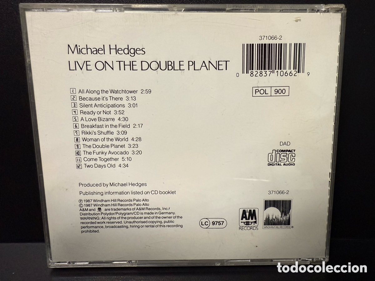 CDs de m&uacute;sica: Michael Hedges - Live On The Double Planet (CD) - Foto 2