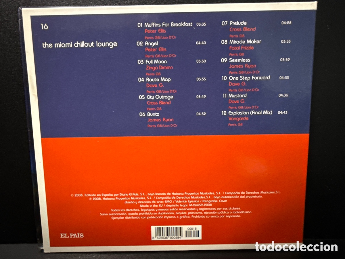CDs de m&uacute;sica: Various - The Miami Chillout Lounge (CD) - Foto 2