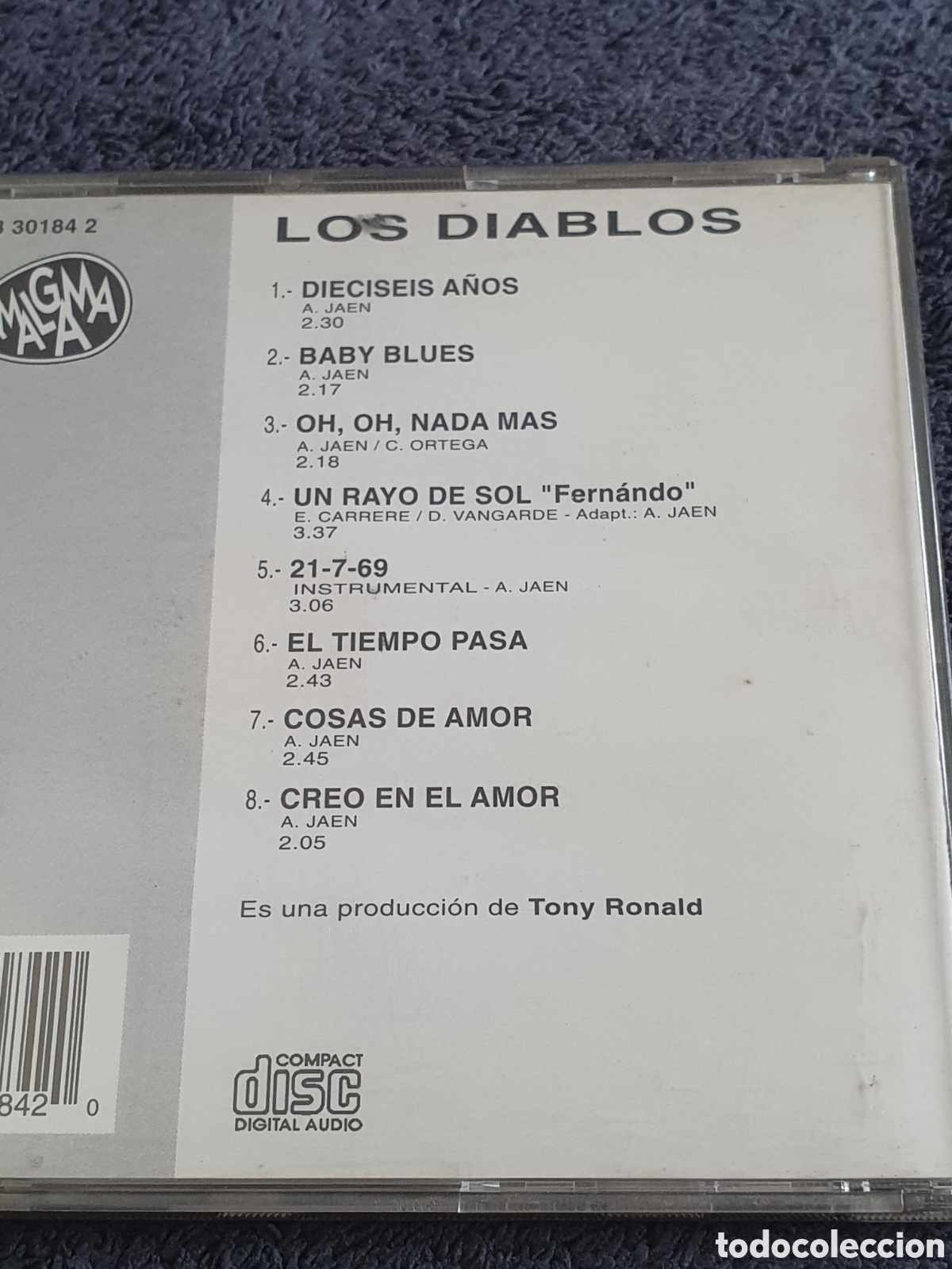 CDs de m&uacute;sica: CD37. Los Diablos - Los Diablos 8 30184 2, Amalgama. 1994. - Foto 3