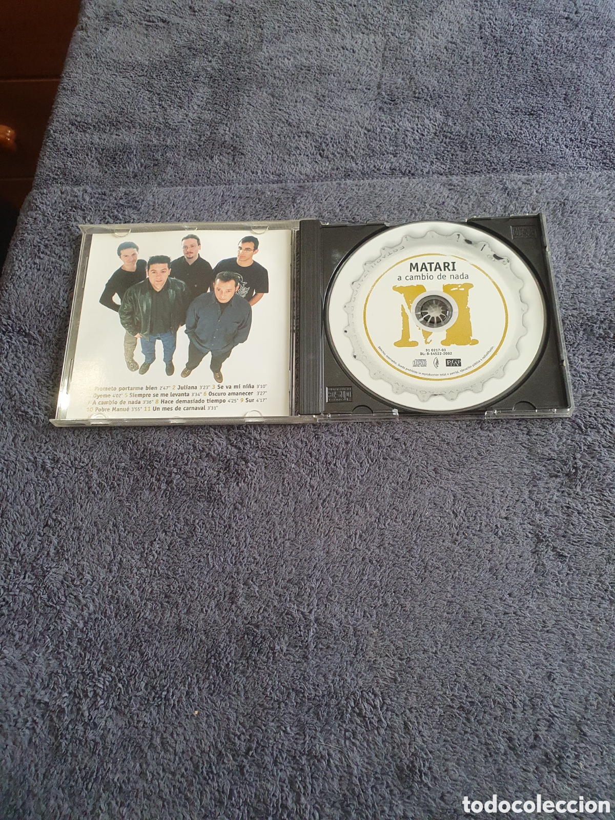 CDs de m&uacute;sica: CD37. Matari - A Cambio De Nada 2002. - Foto 2