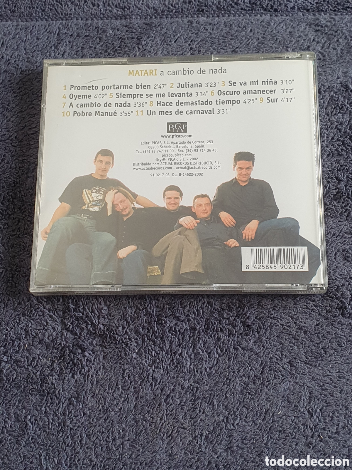 CDs de m&uacute;sica: CD37. Matari - A Cambio De Nada 2002. - Foto 3