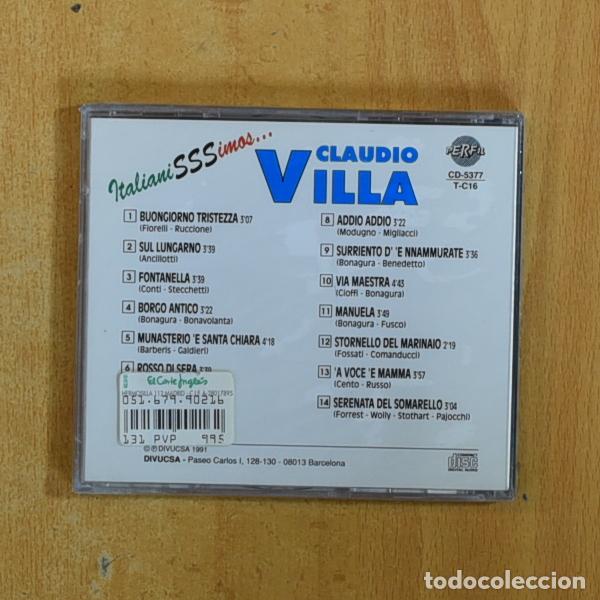 CDs de m&uacute;sica: CLAUDIO VILLA - CLAUDIO VILLA - CD - Foto 2