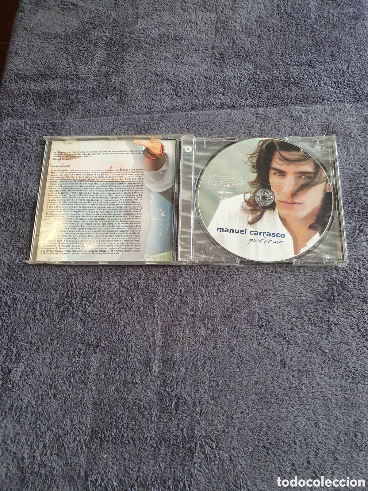 CDs de m&uacute;sica: CD37. Manuel Carrasco - Qui&eacute;reme 2003. - Foto 2