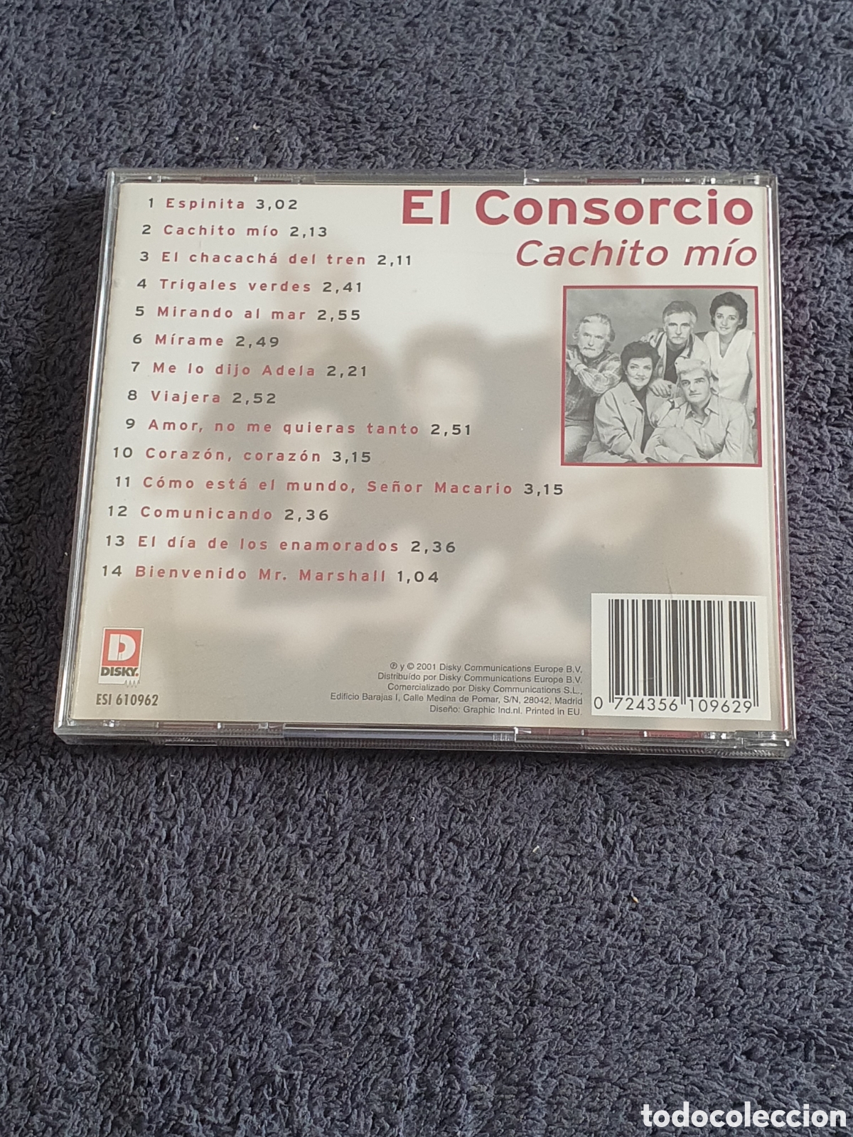 CDs de m&uacute;sica: CD37. El Consorcio- Cachito M&iacute;o, Grandes &Eacute;xitos 2001. - Foto 3