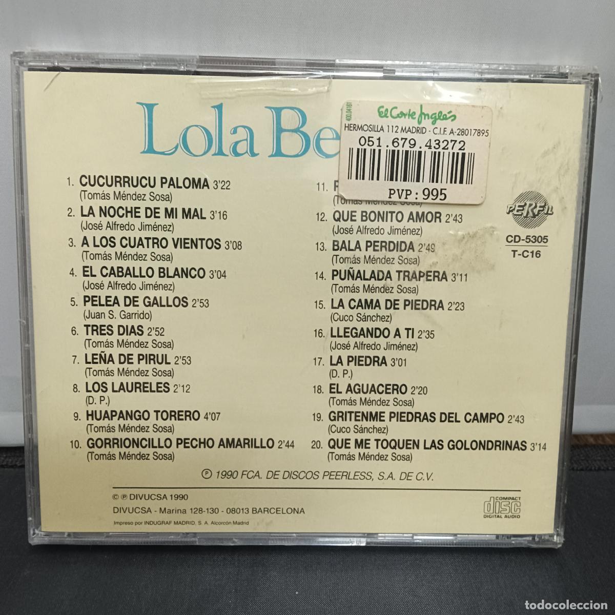 CDs de m&uacute;sica: LOLA BELTRAN, GRANDES EXITOS. CD SIN ABRIR - Foto 2
