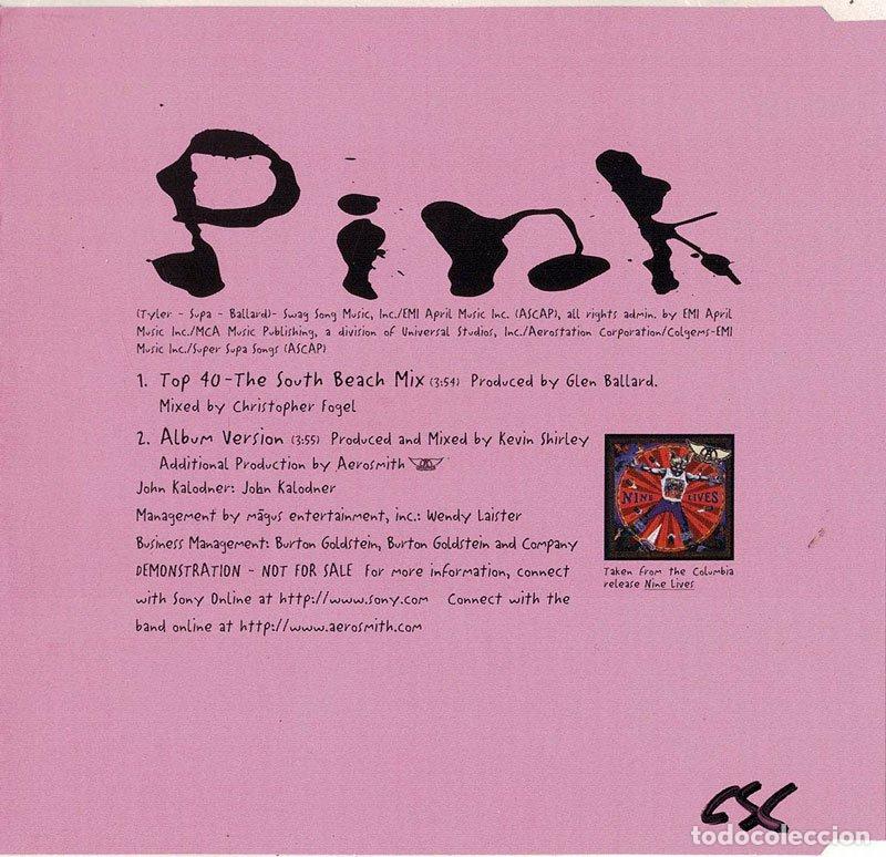 CDs de m&uacute;sica: Aerosmith - Pink. CD Single Demo - Foto 2
