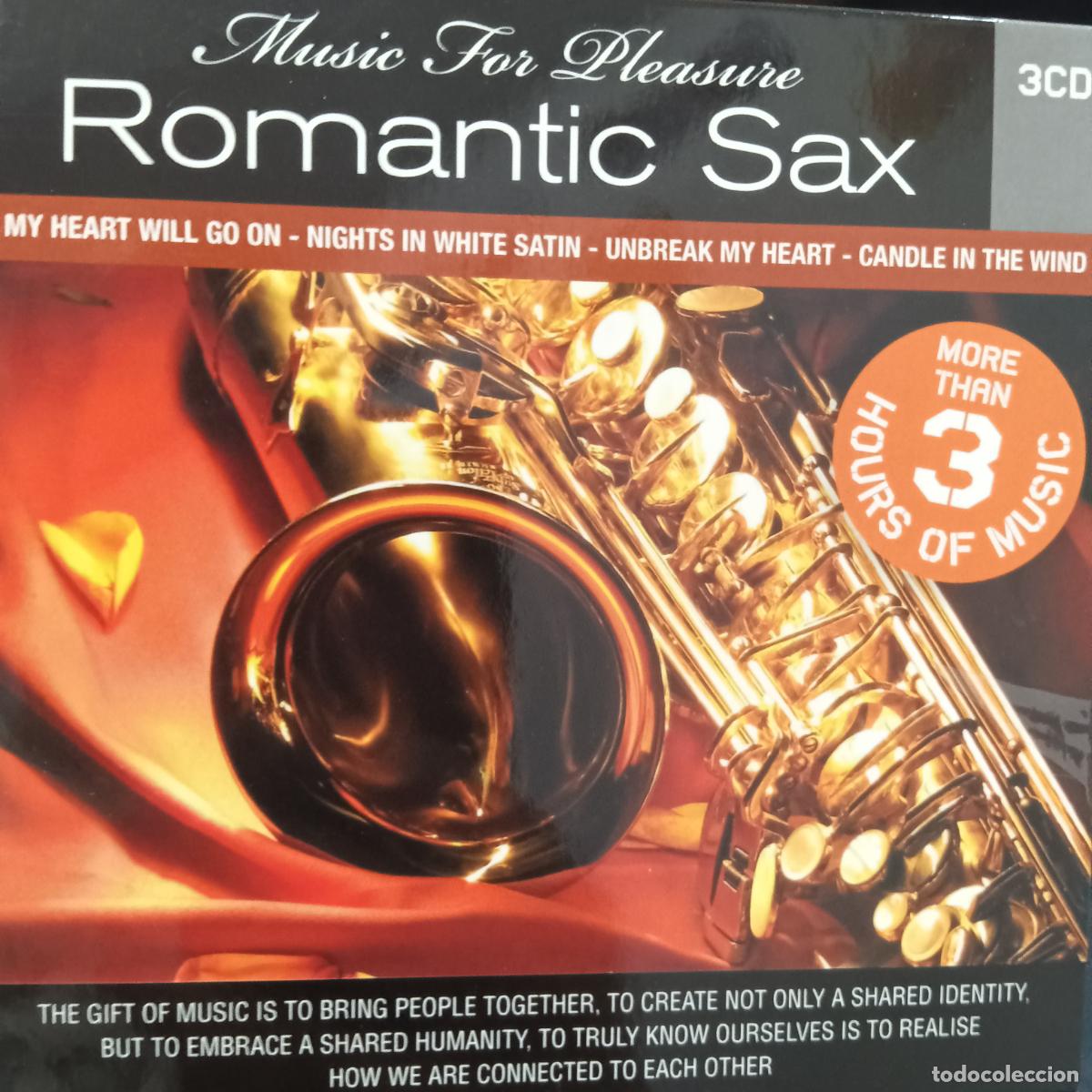 CDs de M&uacute;sica: ROMANTIC SAX, Music for pleasure. 3CDs