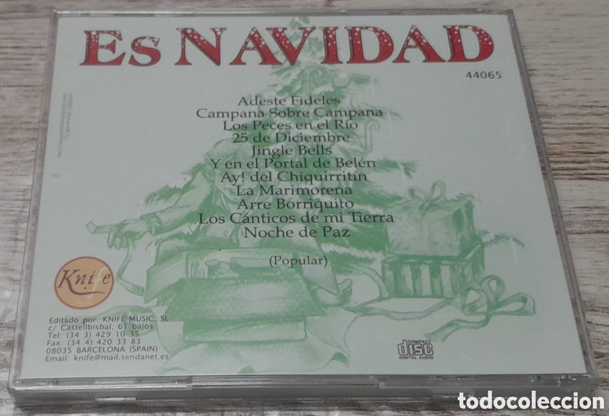 CDs de m&uacute;sica: ES NAVIDAD - KNIFE MUSIC - Foto 2