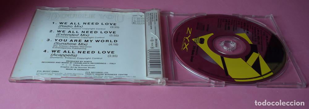 CDs de m&uacute;sica: Double You &ndash; We All Need Love - CDSINGLE 1992 - Foto 2