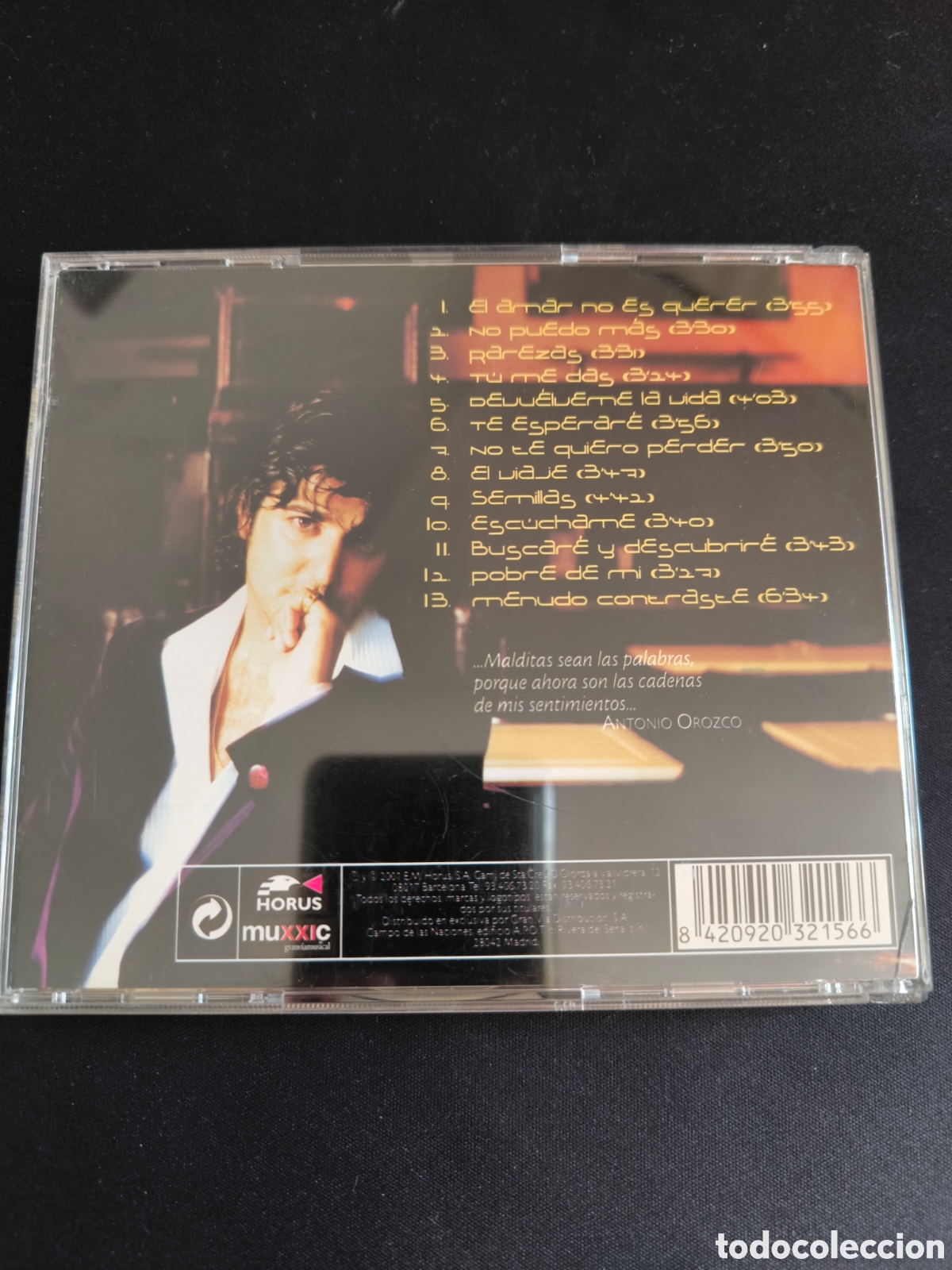 CDs de m&uacute;sica: Cd Antonio Orozco. Semilla del Silencio - Foto 2