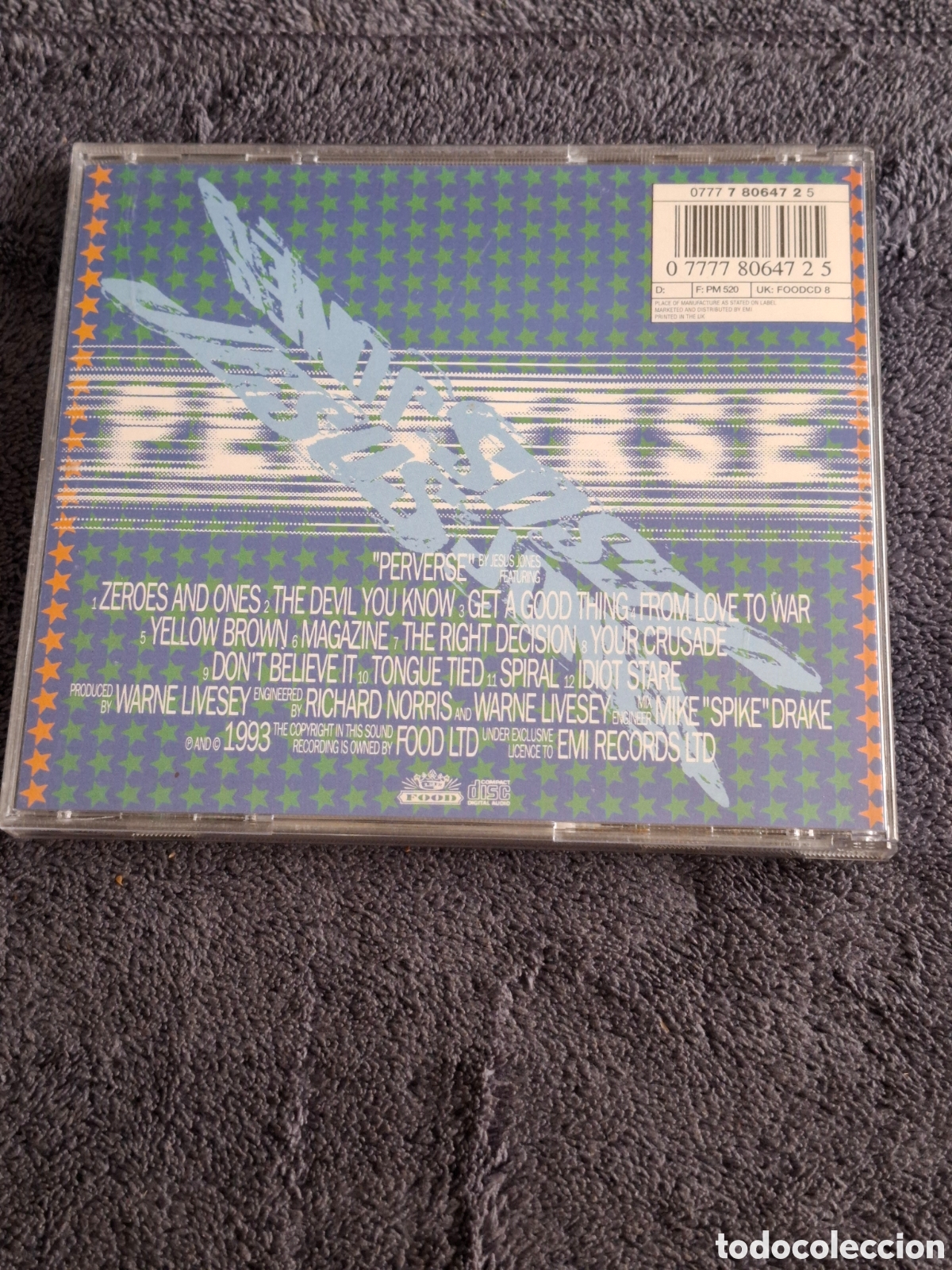 CDs de m&uacute;sica: CD38. Jes&uacute;s Jones - Perverse, Electronic Rock 1993. - Foto 3