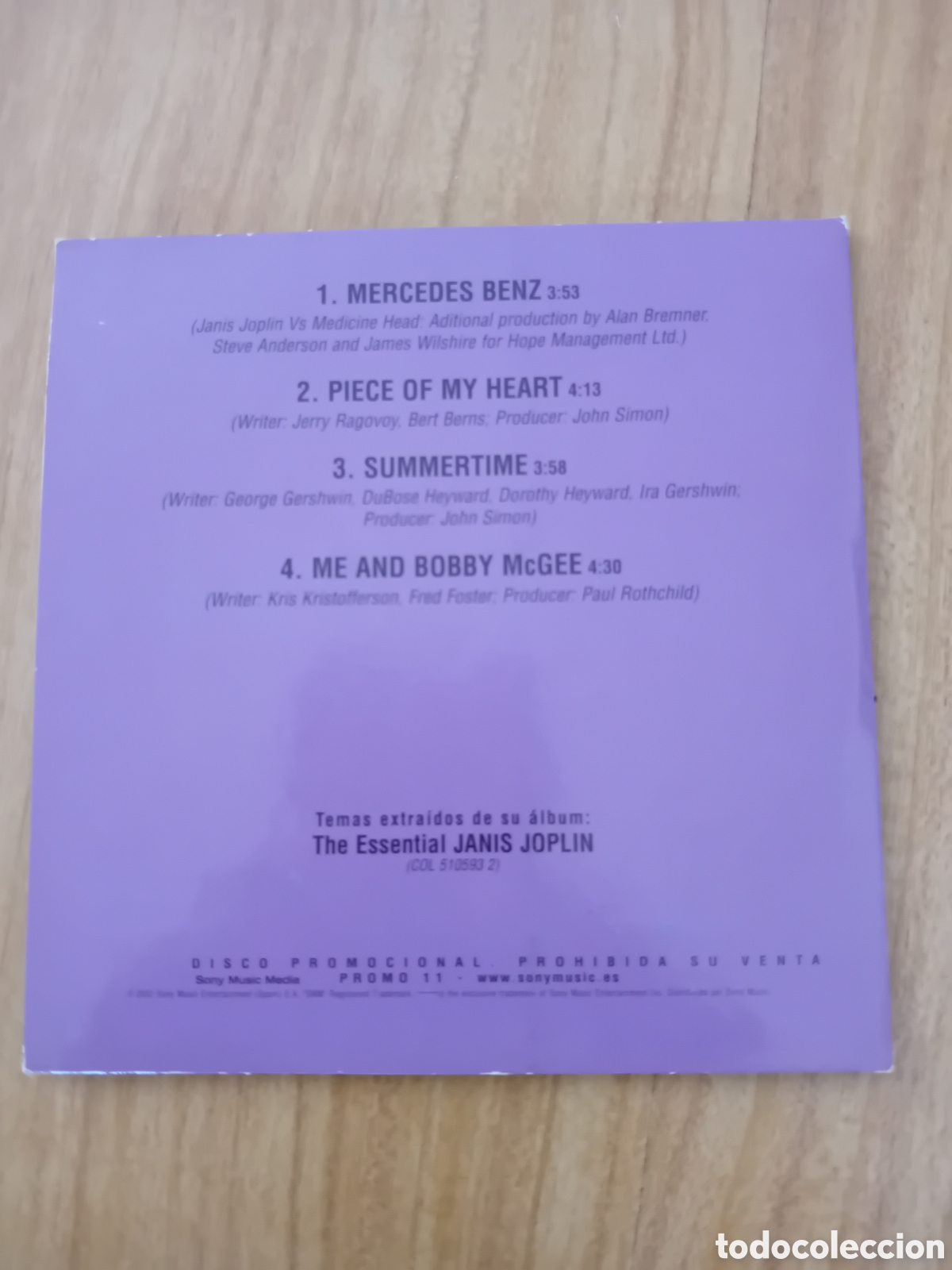 CDs de m&uacute;sica: JANIS JOPLIN. THE ESSENTIAL - Foto 2