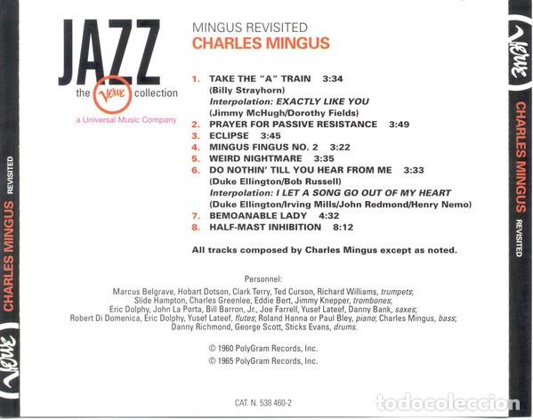 CDs de m&uacute;sica: Charles Mingus &ndash; Mingus Revisited - CD - Foto 2