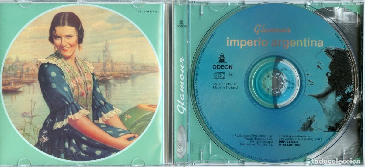 CDs de m&uacute;sica: IMPERIO ARGENTINA. GLAMOUR. - Foto 3