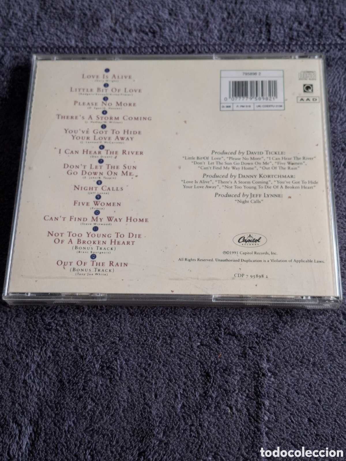 CDs de m&uacute;sica: CD38. Joe Cocker - Night Calls 1991. - Foto 4