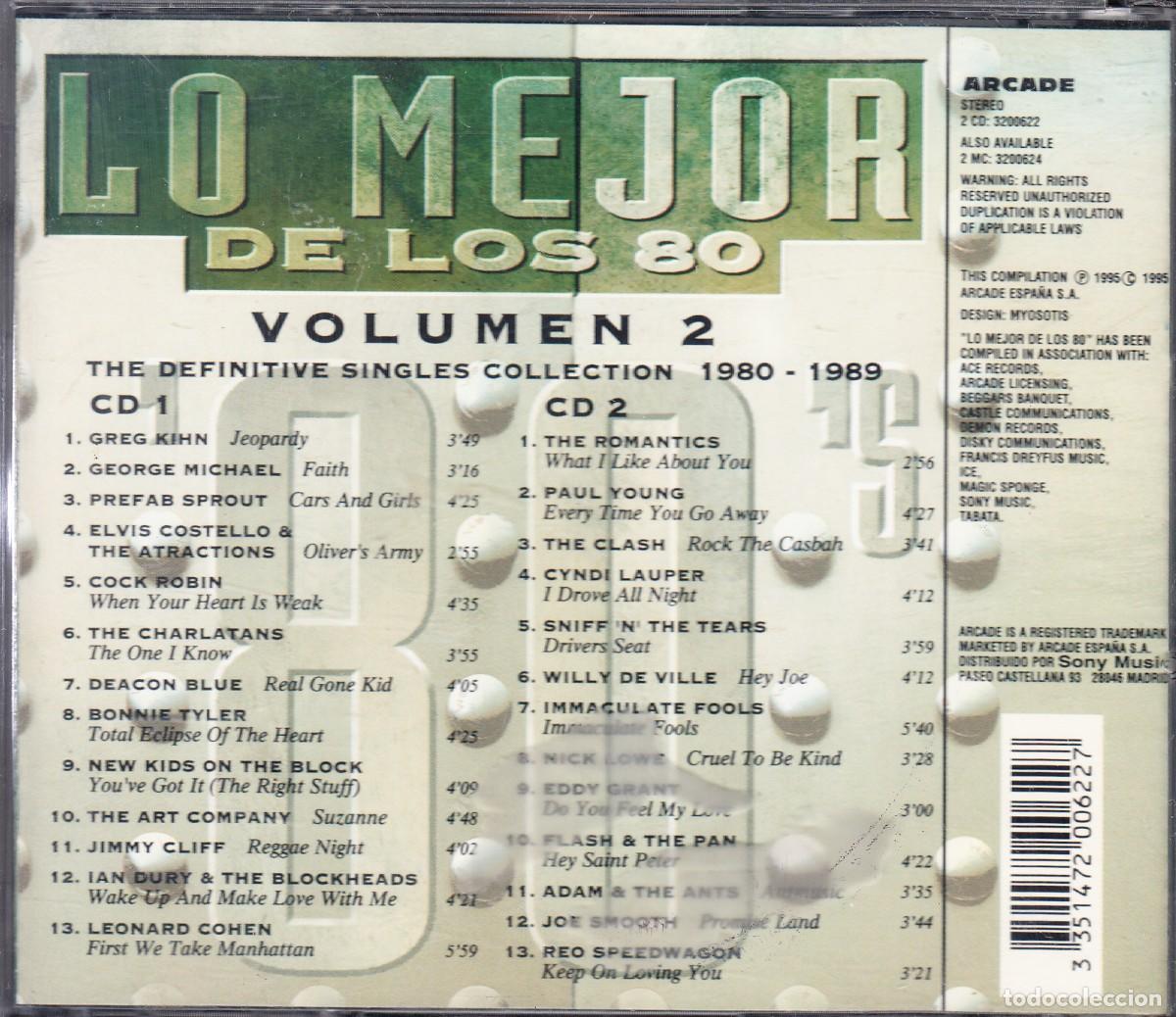 CDs de m&uacute;sica: VV.AA. LO MEJOR DE LOS 80. 2 CD. - Foto 2
