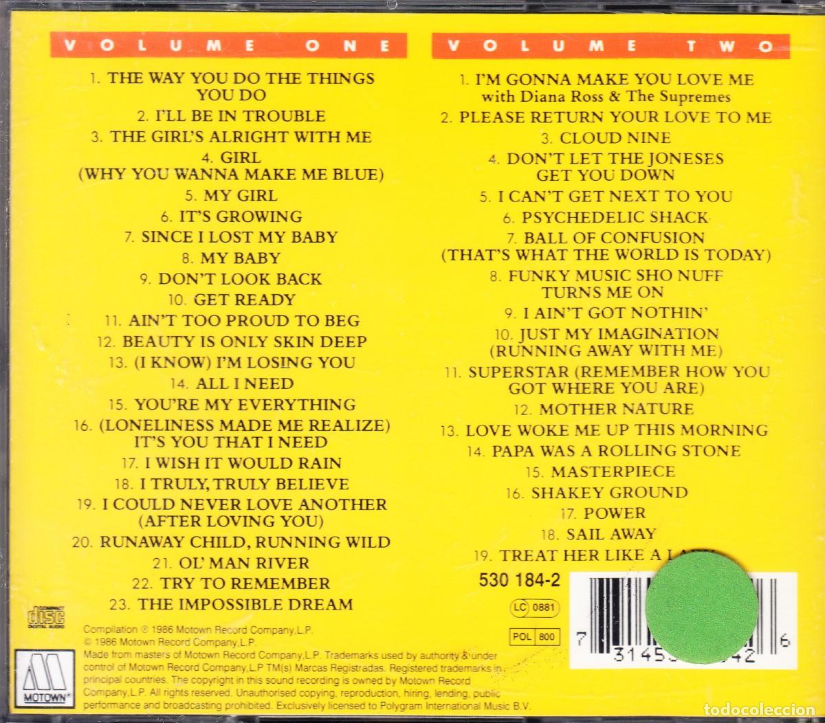 CDs de m&uacute;sica: THE TEMPTATIONS. 2 CD. - Foto 2