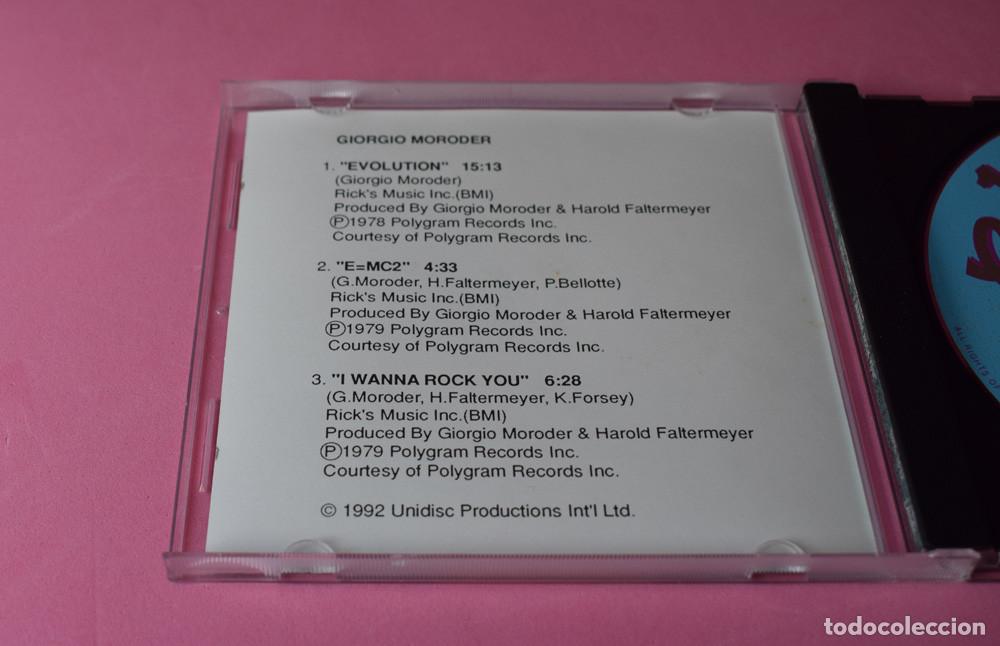 CDs de m&uacute;sica: GIORGIO MORODER - EVOLUTION - MAXICD 12 INCH CLASSICS - Foto 5