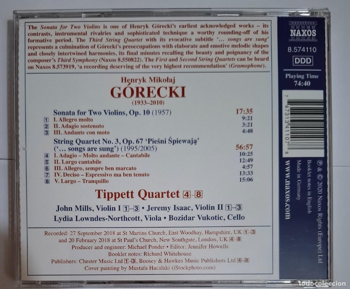 CDs de m&uacute;sica: GORECKI: LOTE DE 4 CD - Foto 6