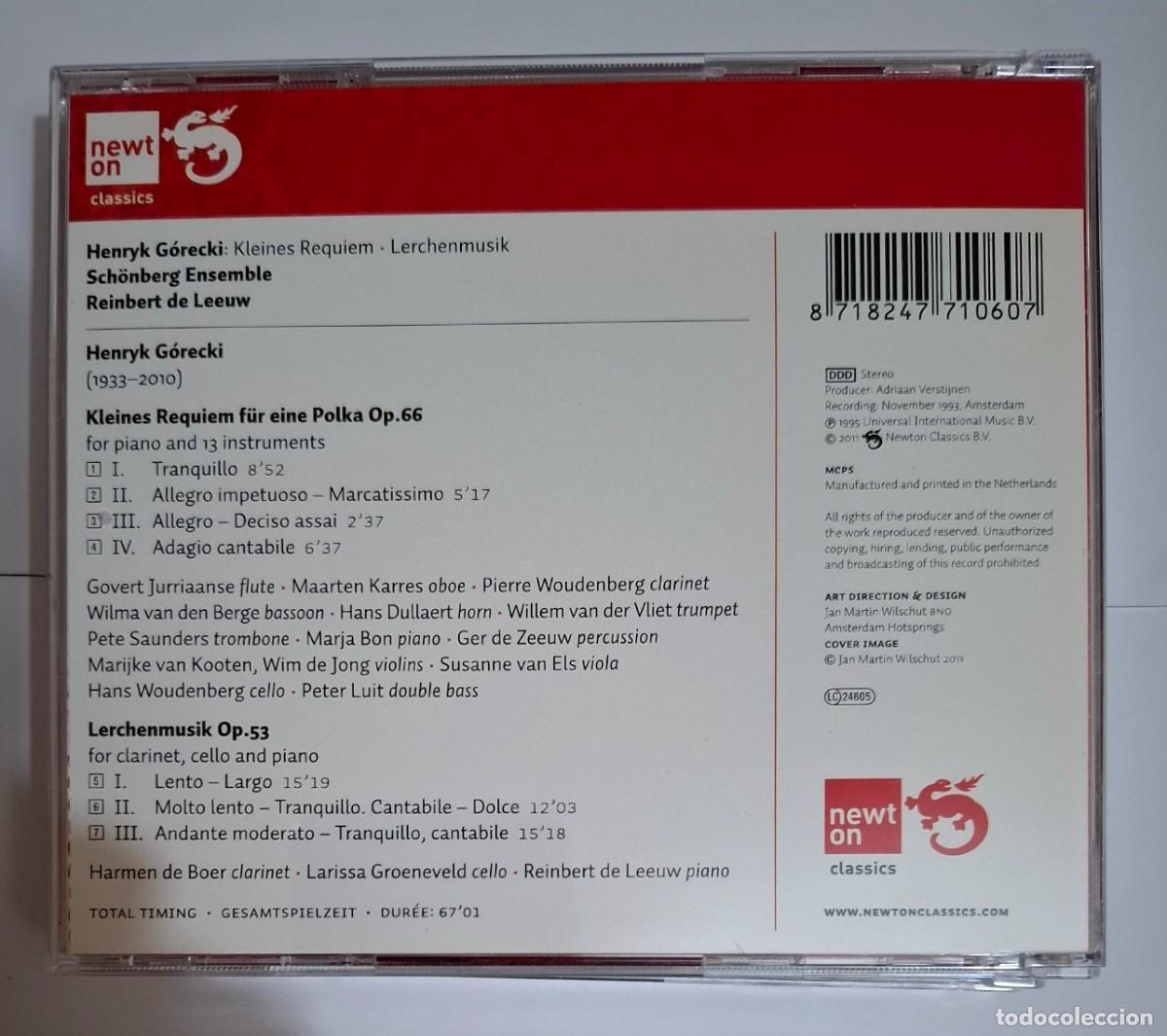 CDs de m&uacute;sica: GORECKI: LOTE DE 4 CD - Foto 7