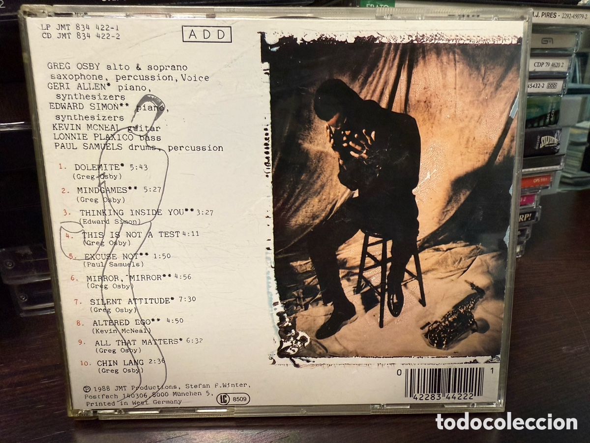 CDs de m&uacute;sica: Greg Osby - Mindgames (CD) - Foto 2