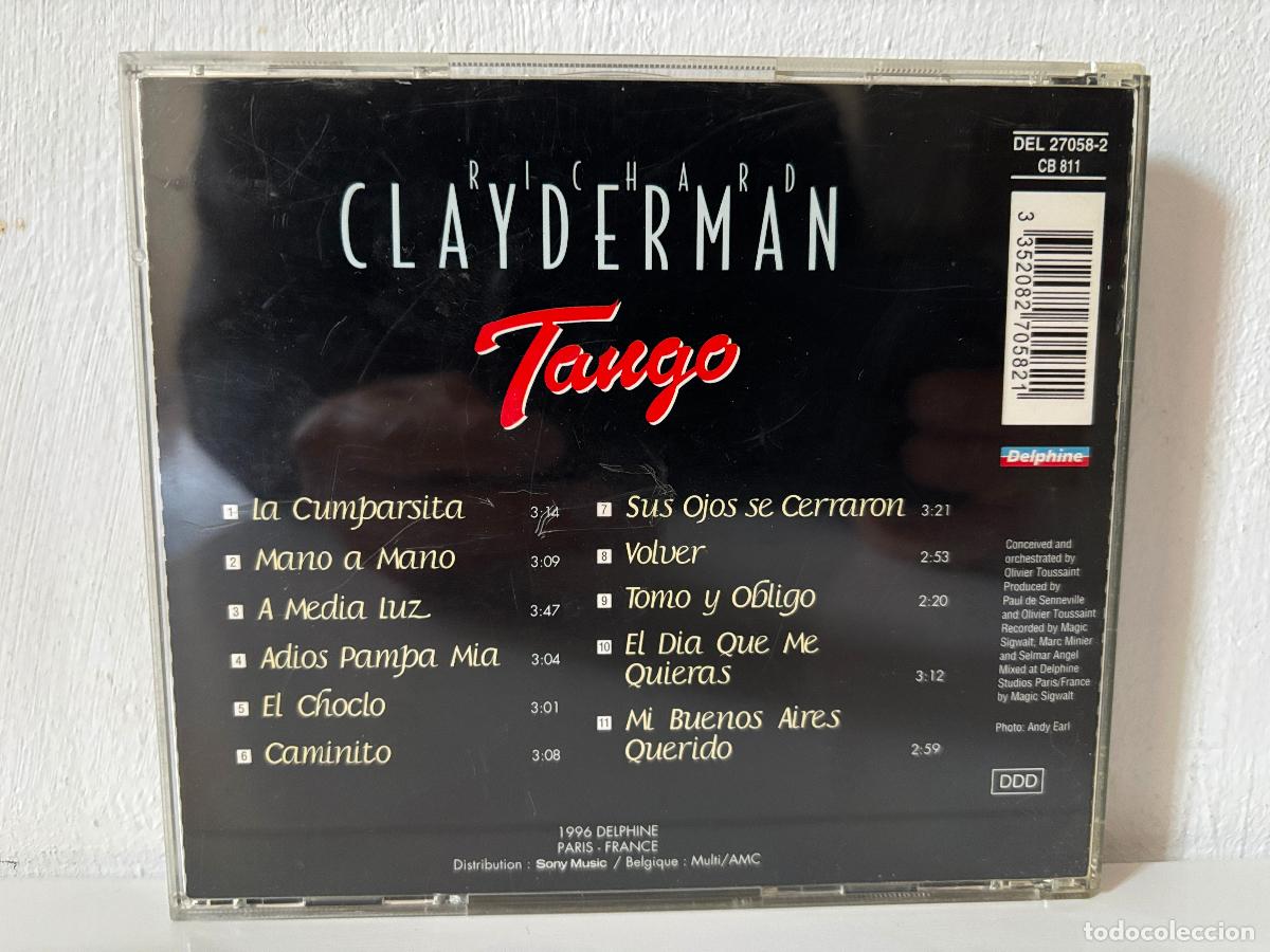 CDs de m&uacute;sica: Richard Clayderman. Tango. PEDIDO M&Iacute;NIMO 5 &euro; - Foto 2