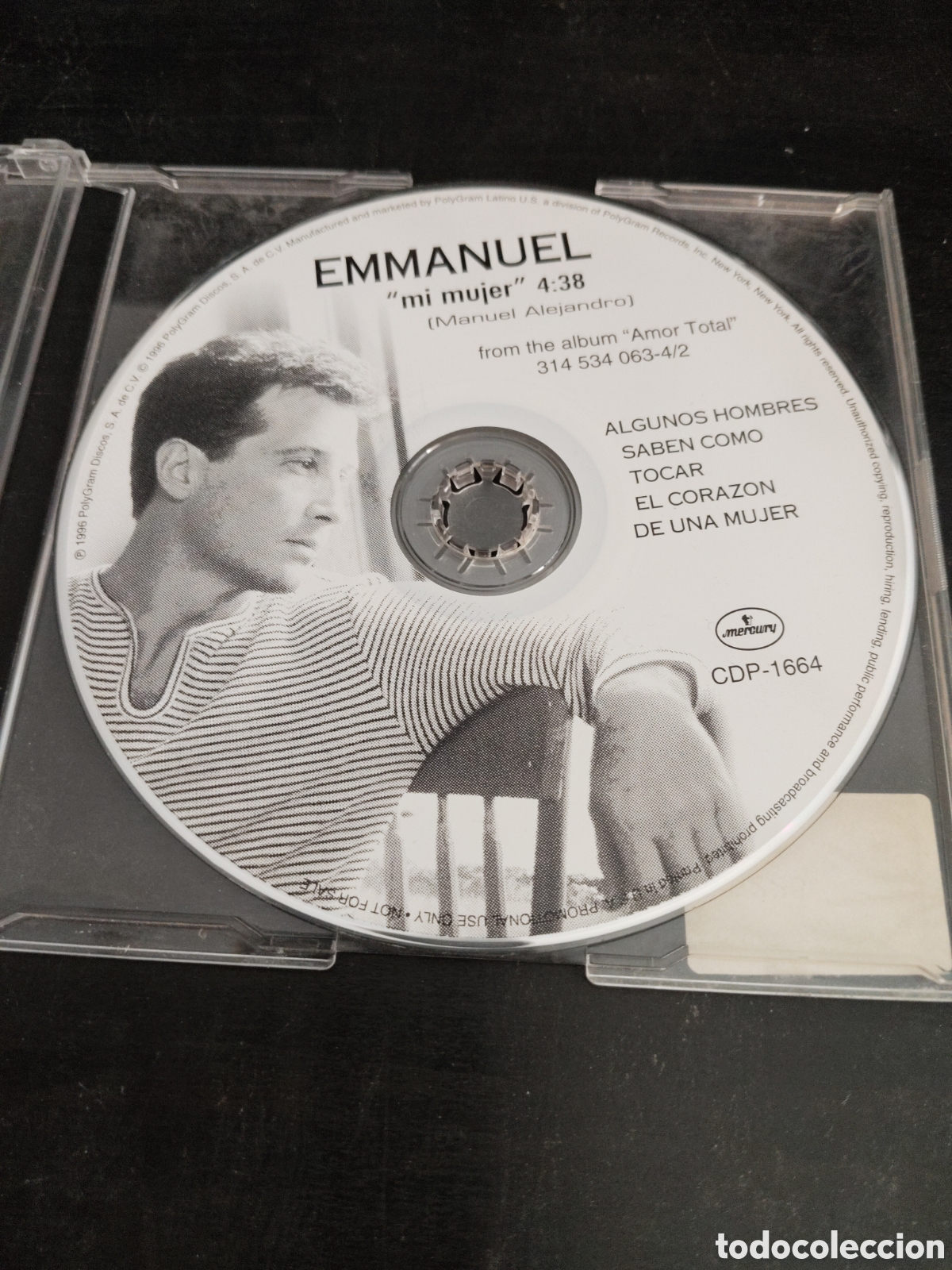 CDs de m&uacute;sica: Emmanuel - Mi mujer. Cd single - Foto 1