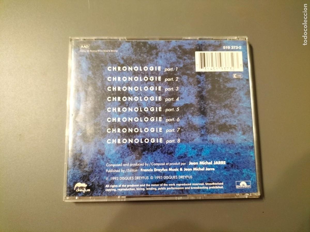 CDs de m&uacute;sica: Chronologie - Jen Michael Jarre. CD - Foto 2