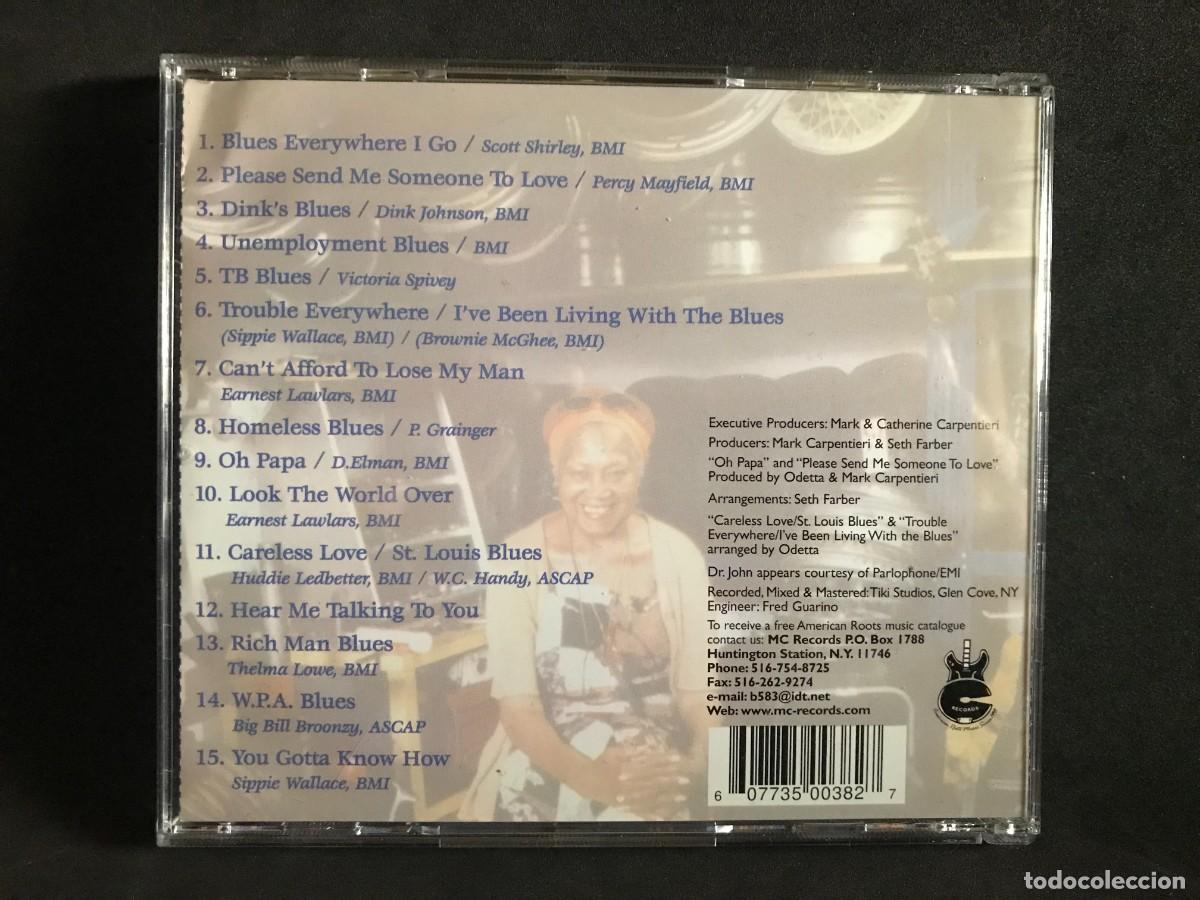CDs de m&uacute;sica: Odetta &ndash; Blues Everywhere I Go - CD - M.C. Records - Foto 2