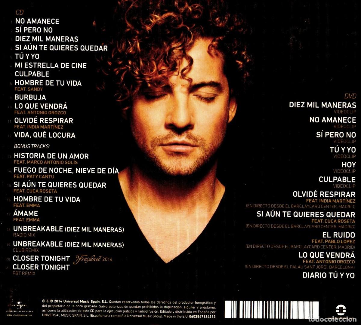 CDs de m&uacute;sica: �H441 - [CD+DVD]. DAVID BISBAL. TU Y YO. CD. DIGIPACK. - Foto 4