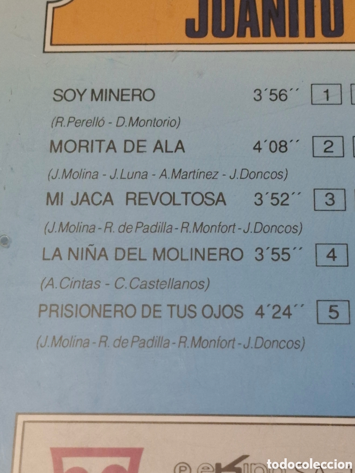 CDs de m&uacute;sica: CD41. Juanito Molina 1992. - Foto 6