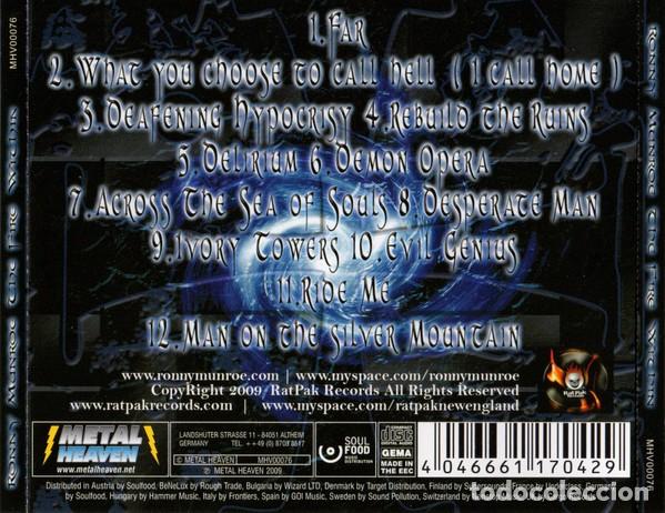 CDs de m&uacute;sica: Ronny Munroe &ndash; The Fire Within - CD - Foto 2