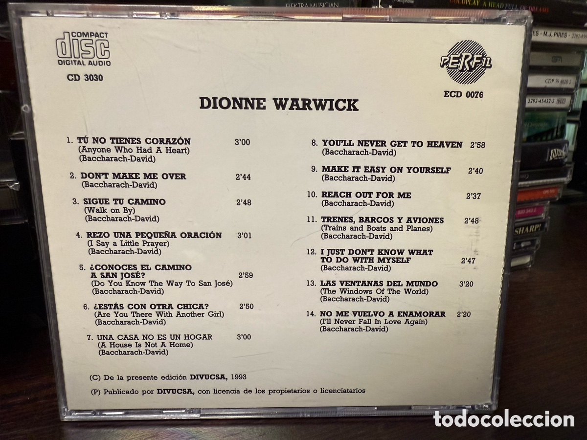 CDs de m&uacute;sica: Dionne Warwick - Dionne Warwick (CD) - Foto 2