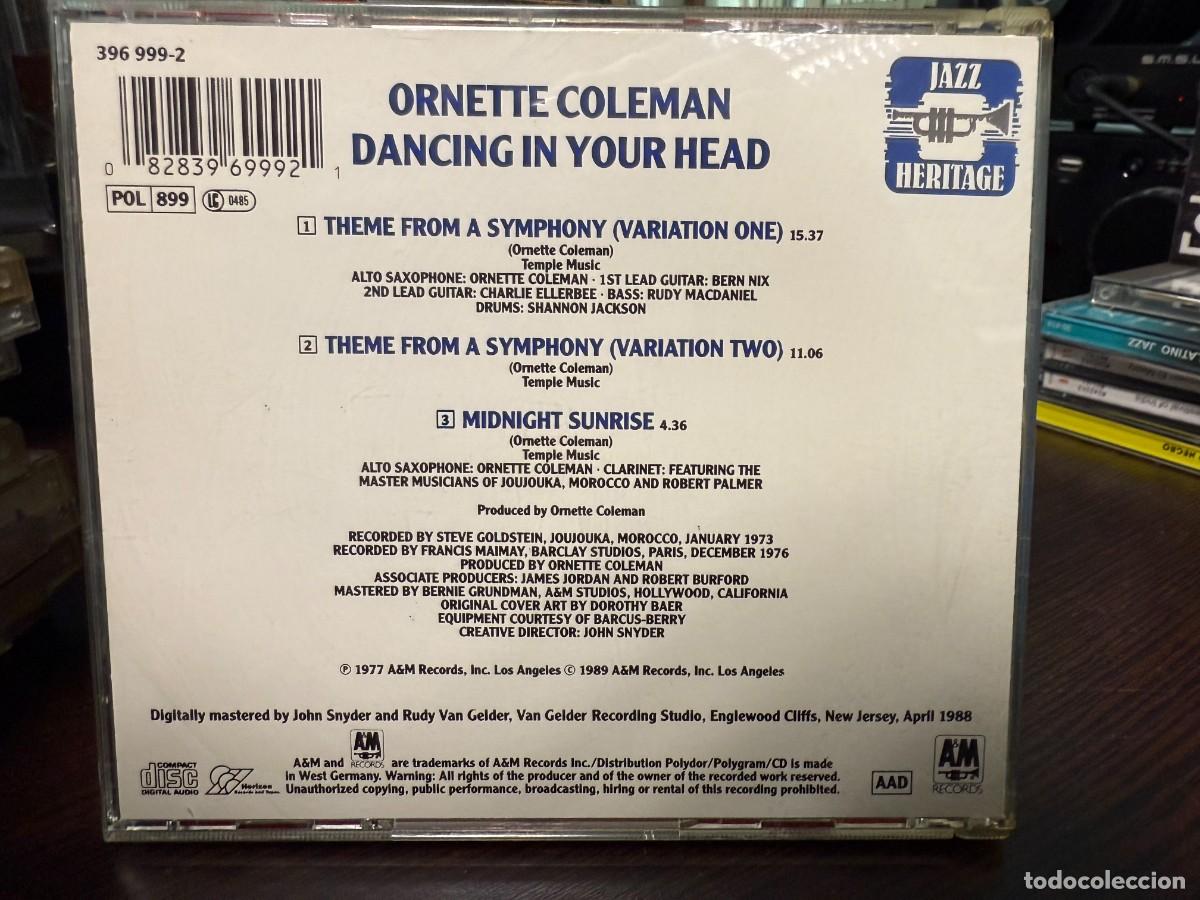 CDs de m&uacute;sica: Ornette Coleman - Dancing In Your Head (CD) - Foto 2
