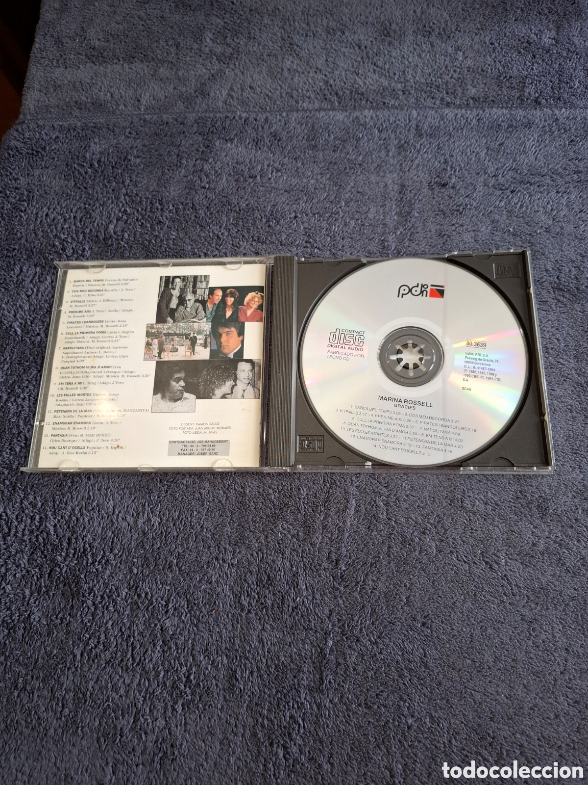 CDs de m&uacute;sica: Marina Rossell - Gr&agrave;cies, 1994. - Foto 2